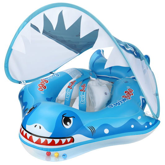 Swimbobo Opblaasbare Baby Zwemring met Luifel & Staart (3 maanden - 6 Jaar)