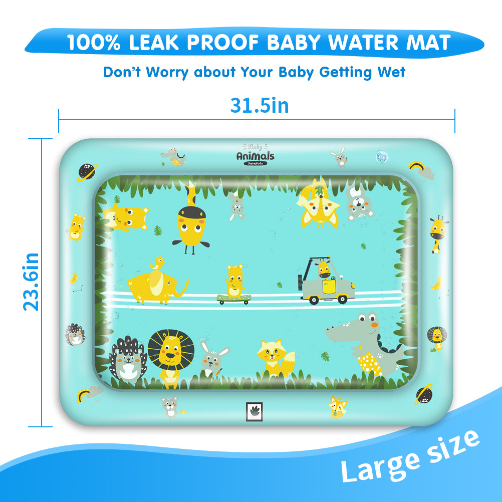 Opblaasbare Tummy Time Watermat voor Baby's (1-24 Maanden)