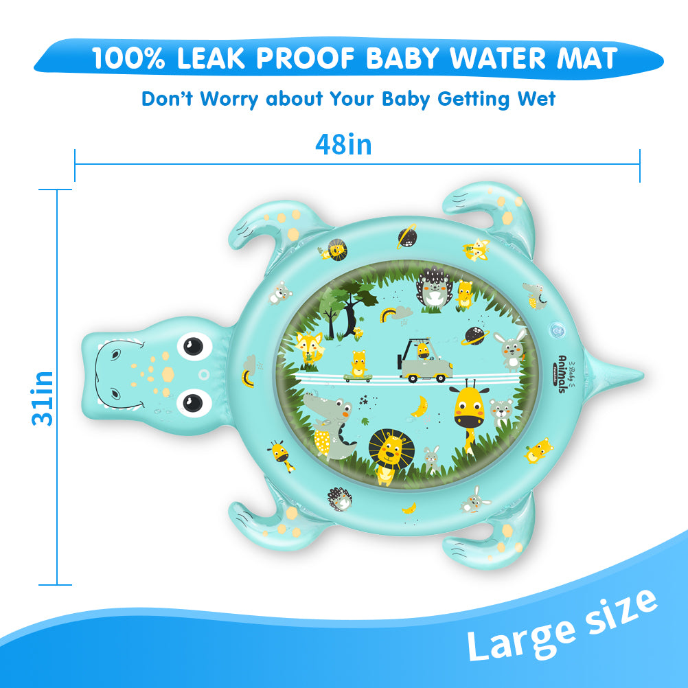 Opblaasbare Tummy Time Watermat voor Baby's (1-24 Maanden)