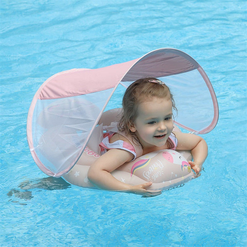 Swimbobo Opblaasbare Baby Zwemring met Luifel en Staart (3 maanden - 6 jaar)