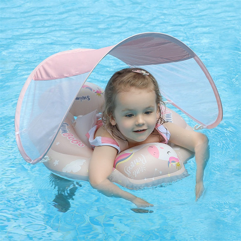 Swimbobo Opblaasbare Baby Zwemring met Luifel en Staart (3 maanden - 6 jaar)