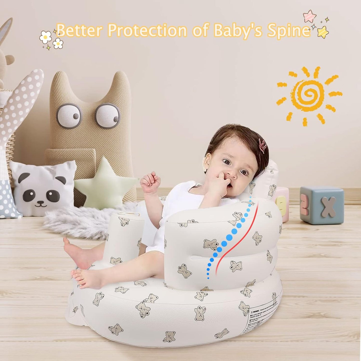 Opblaasbare Baby Stoel (Vanaf 3 Maanden)