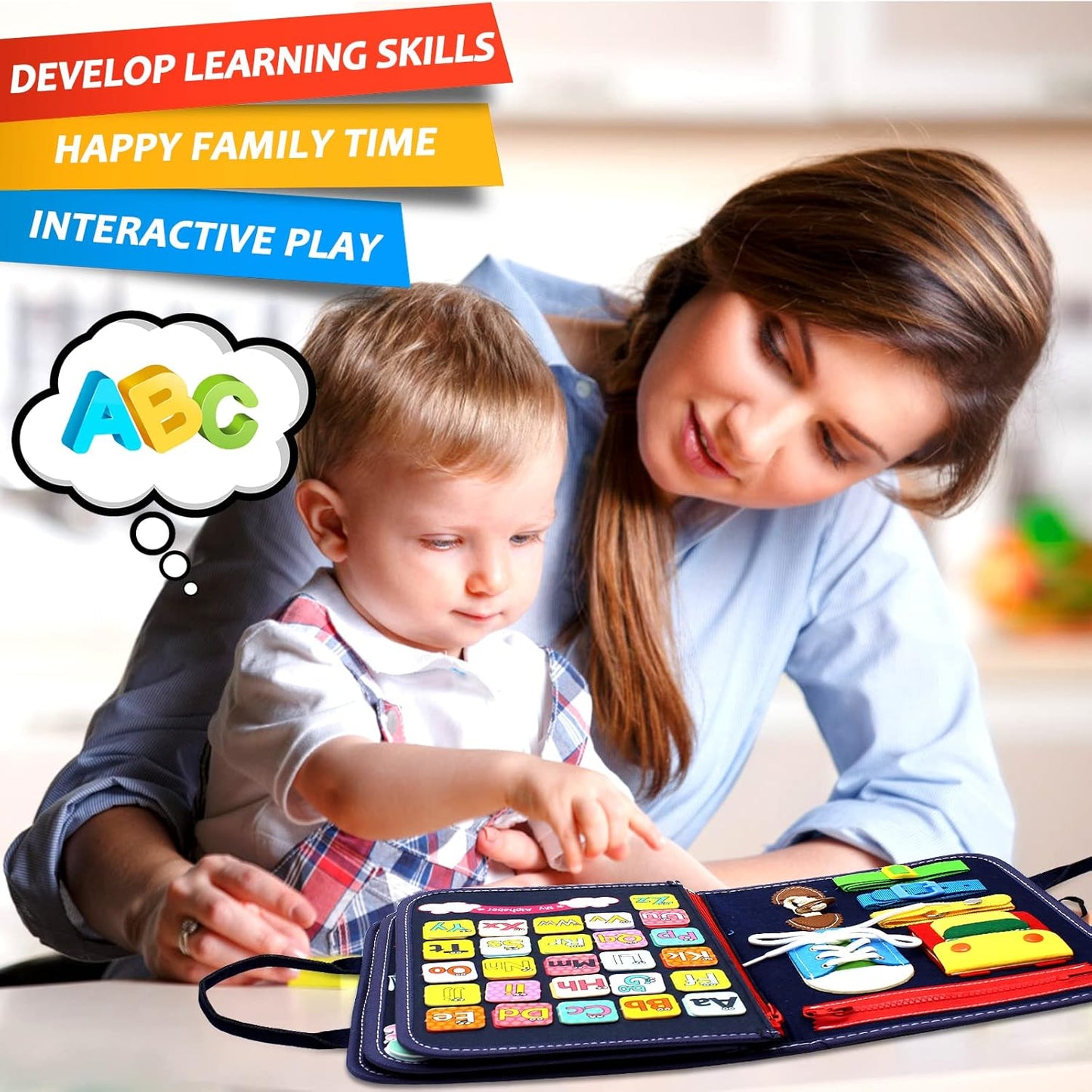 Montessori Activiteitenbord voor Leren en Ontwikkeling (2-4 jaar)