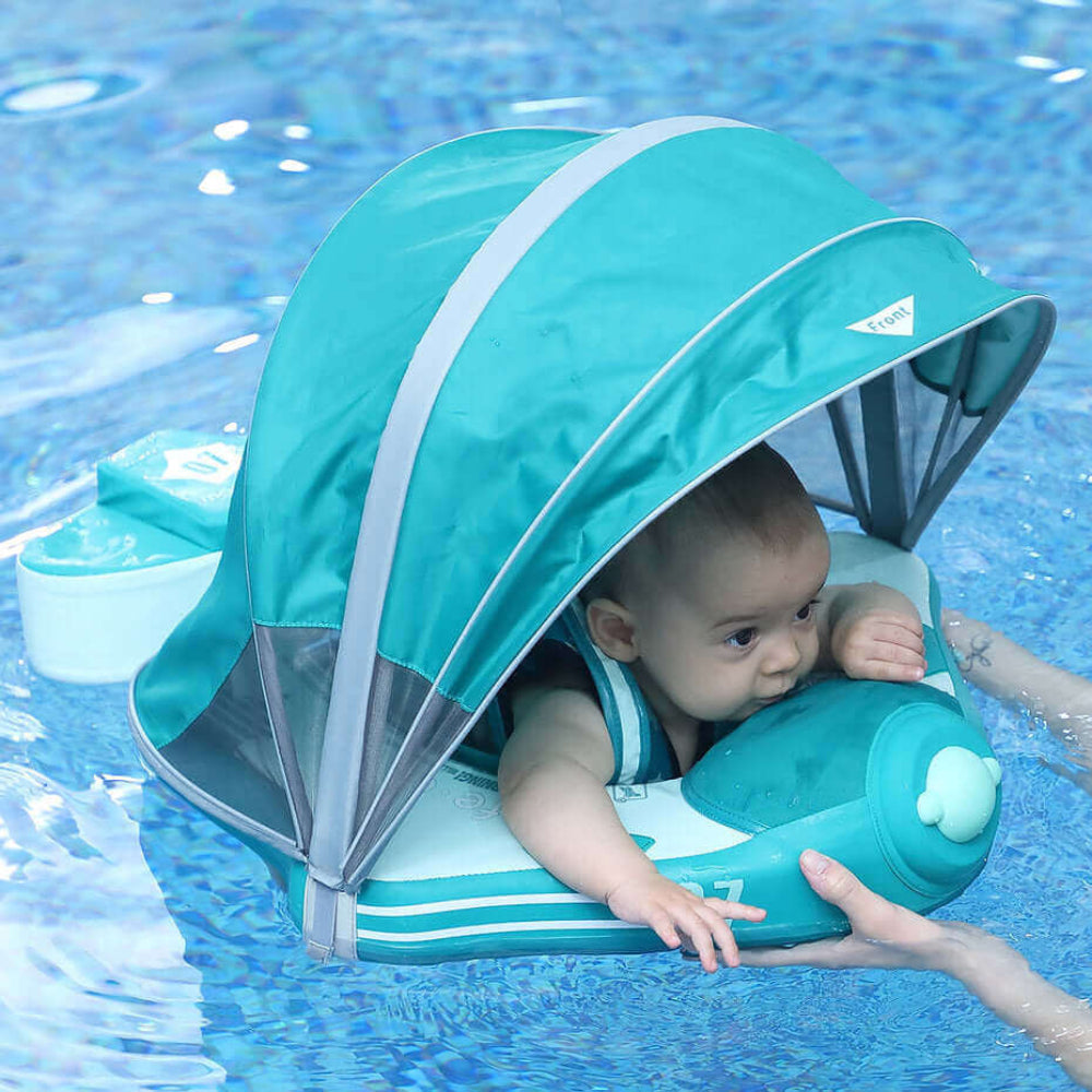 Vliegtuig Mambobaby Float met kap en staart (3-48 maanden)