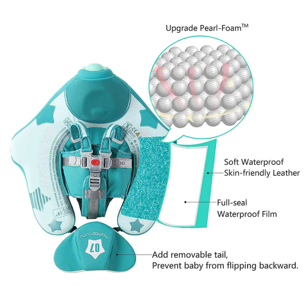 Vliegtuig Mambobaby Float met kap en staart (3-48 maanden)
