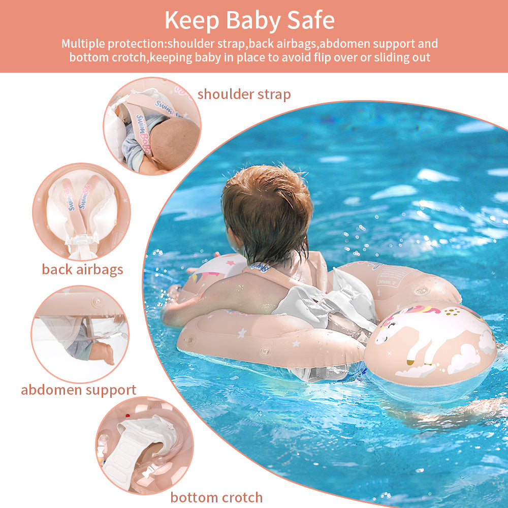 Swimbobo Opblaasbare Baby Zwemring met Luifel en Staart (3 maanden - 6 jaar)
