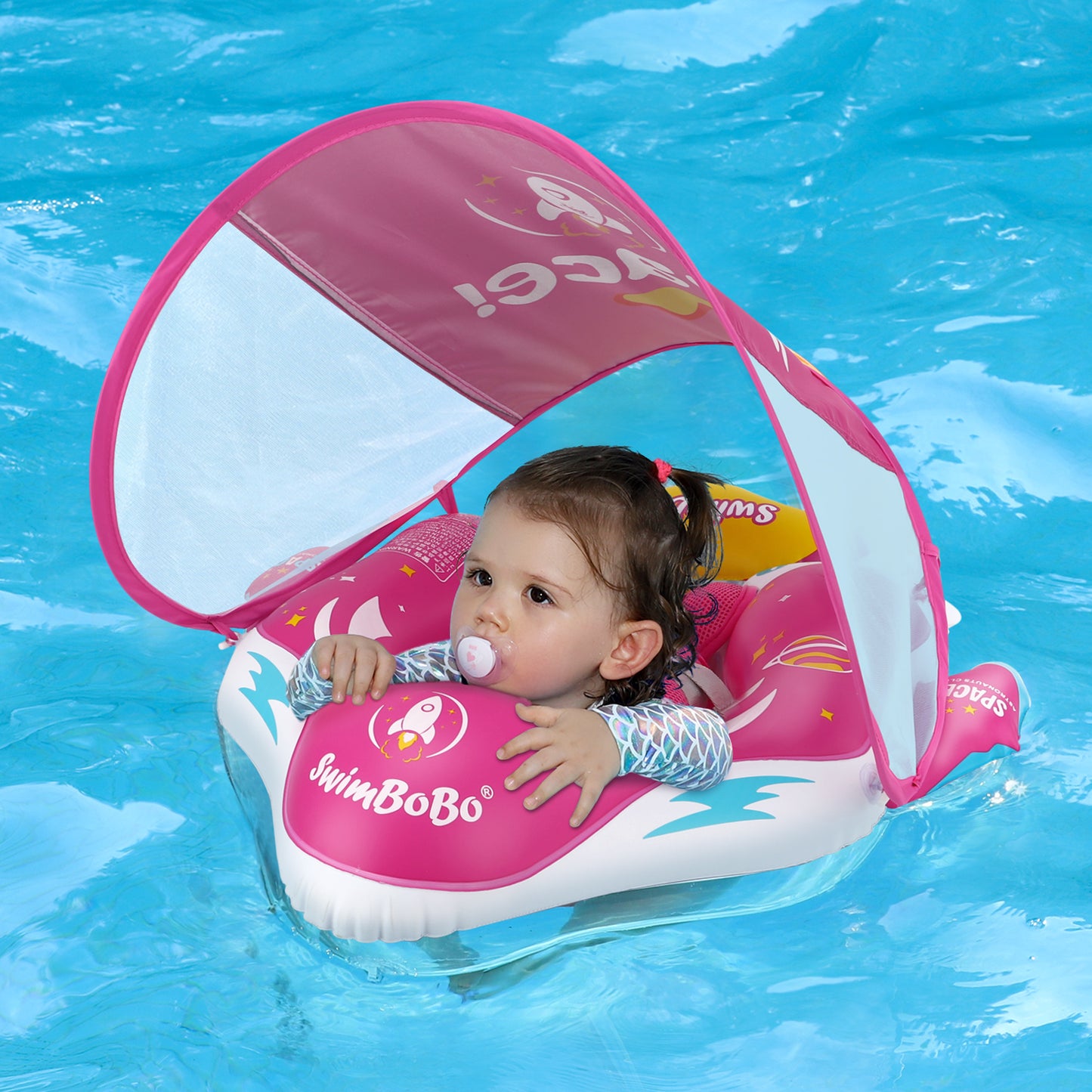 Swimbobo Opblaasbare Baby Zwemring met Luifel & Staart (6-36 maanden)