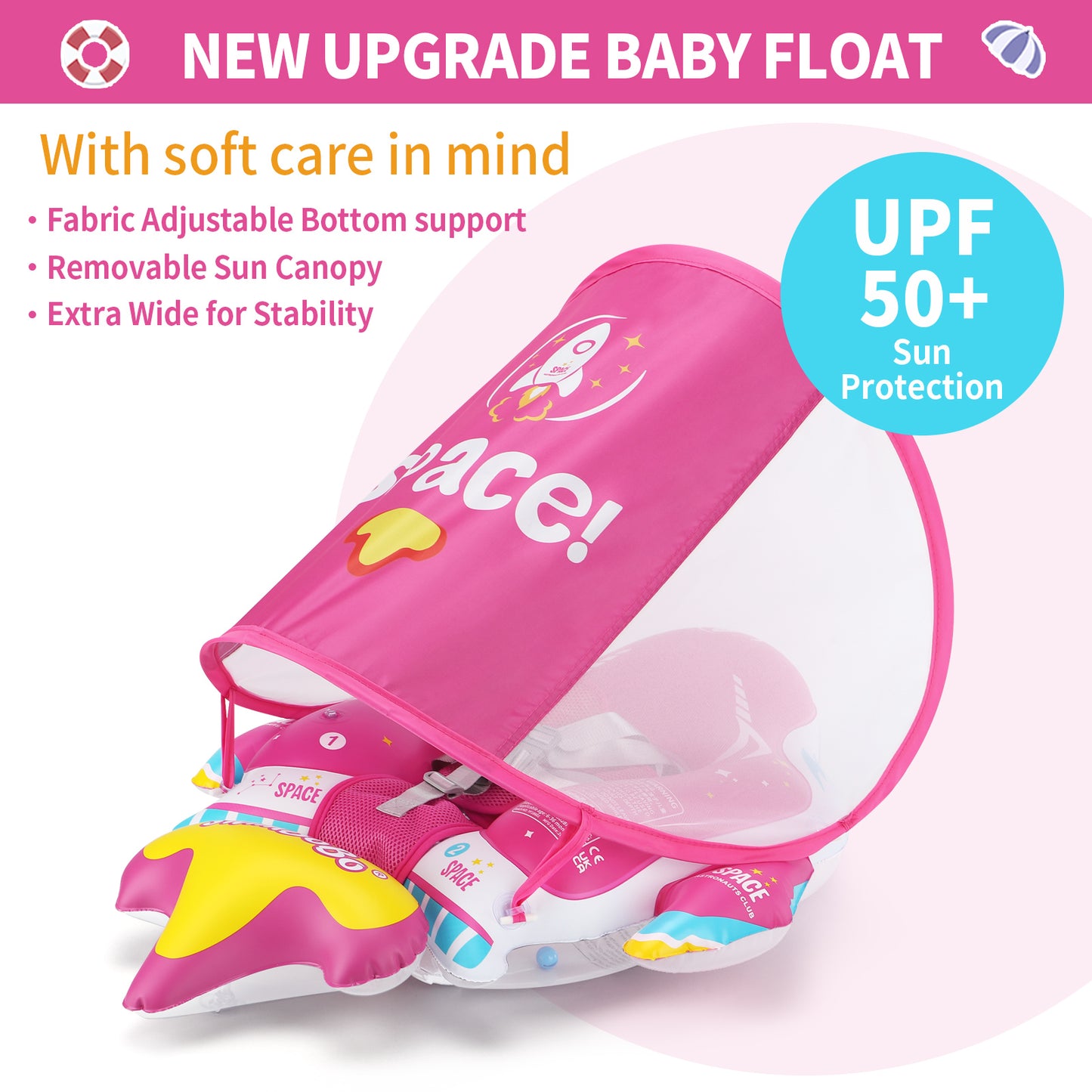 Swimbobo Opblaasbare Baby Zwemring met Luifel & Staart (6-36 maanden)