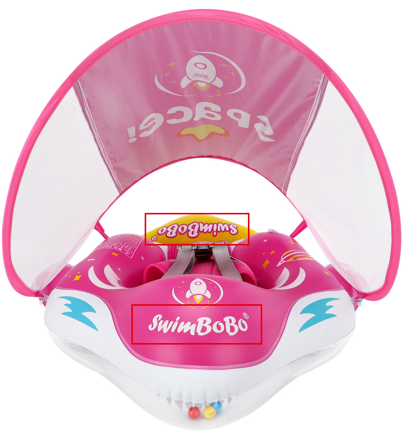 Swimbobo Opblaasbare Baby Zwemring met Luifel & Staart (6-36 maanden)