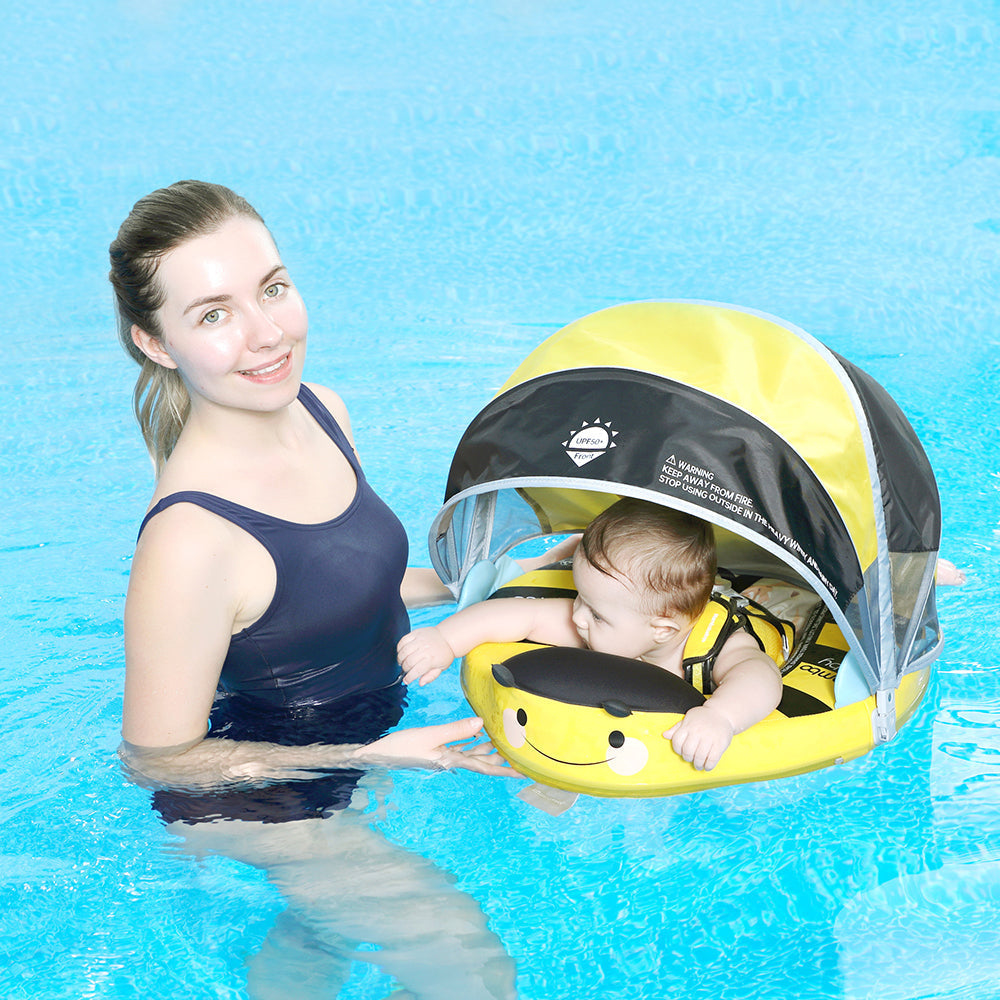 Bij en Vlinder Mambobaby Zwemvlotter met Luifel en Staart (3-24 Maanden)