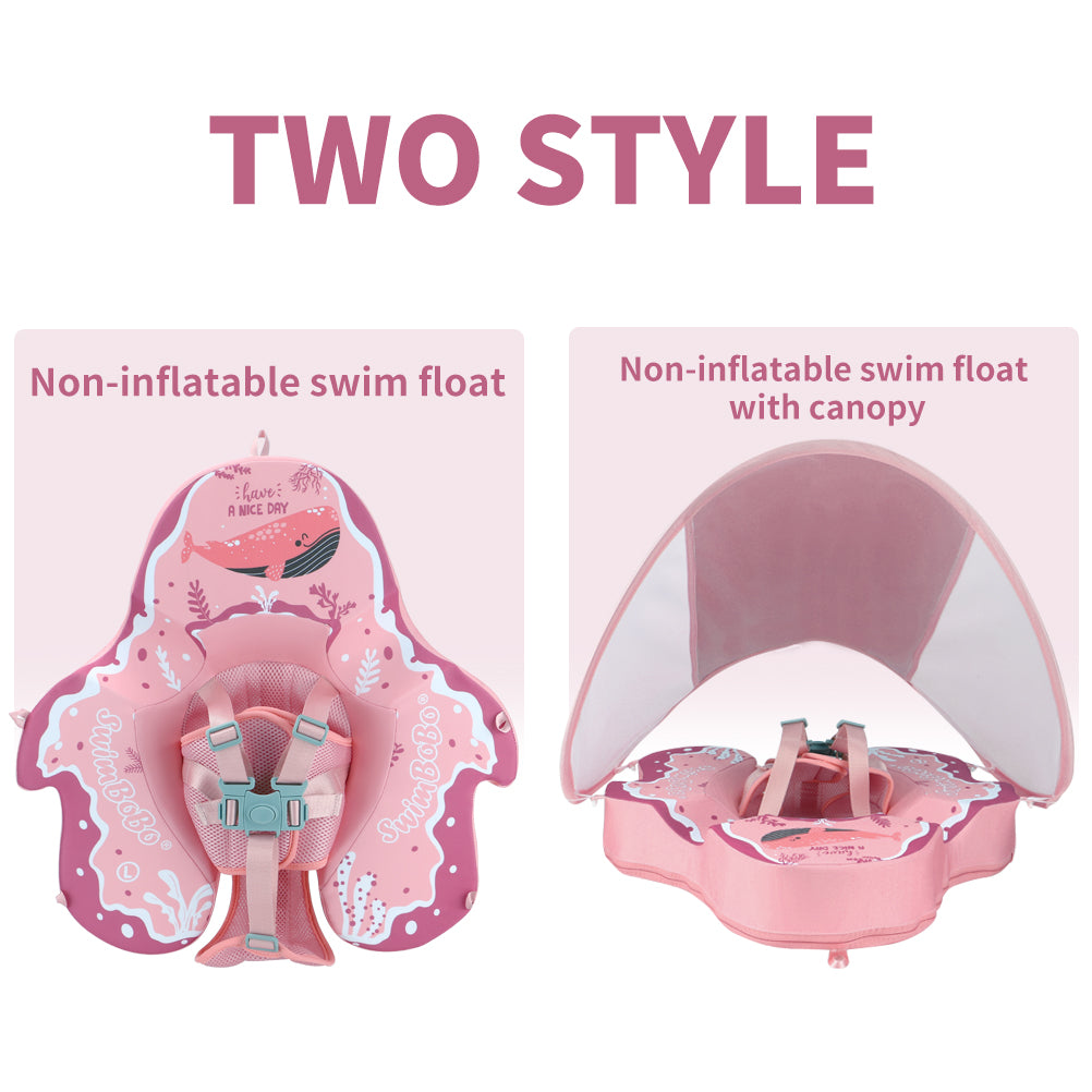 Swimbobo Niet-opblaasbare Baby Float met Kap en Staart (4-48 Maanden)