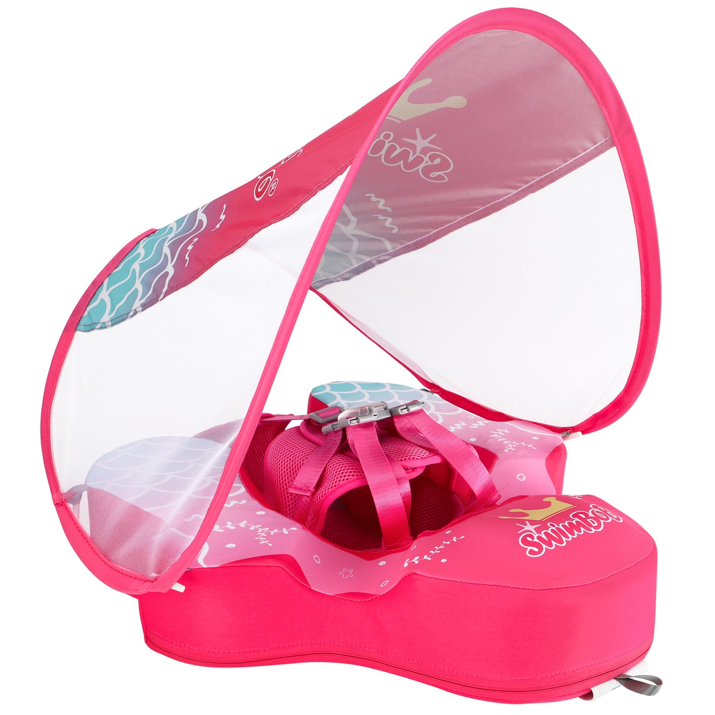 Swimbobo Niet-opblaasbare Baby Float met Kap en Staart (4-48 Maanden)