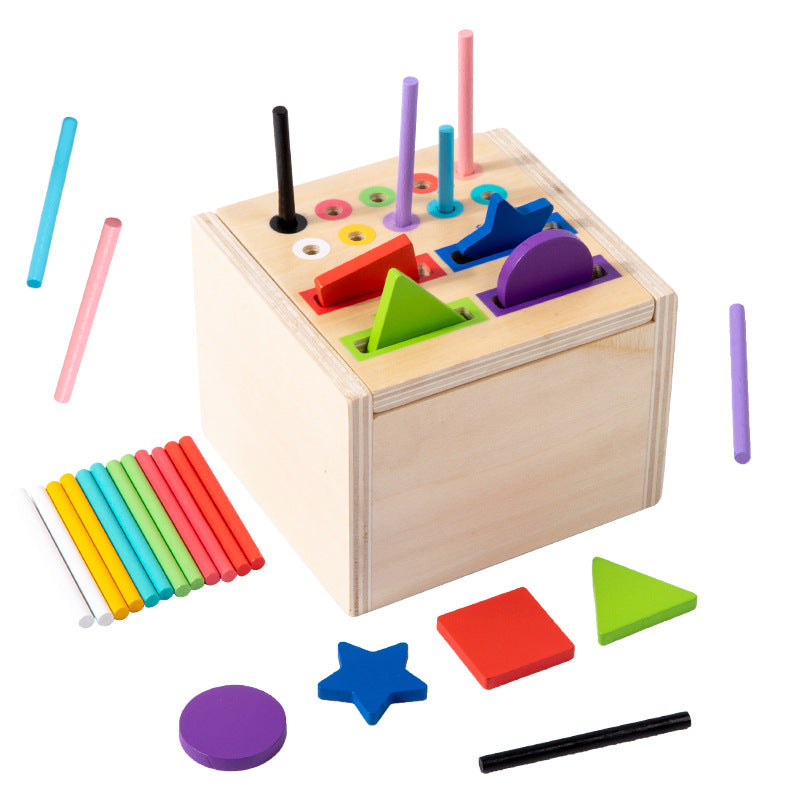 Montessori Houten Speelgoed | Kleursortering & Fijne Motoriek | 1-3 jaar