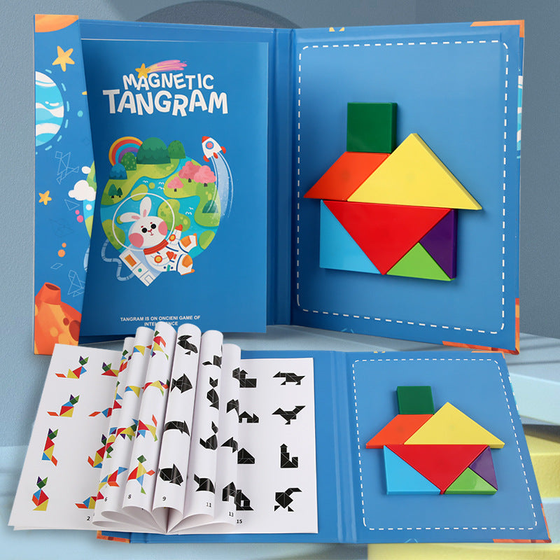 Montessori Speelgoed | Magnetisch Tangram Puzzel | Vanaf 3 jaar