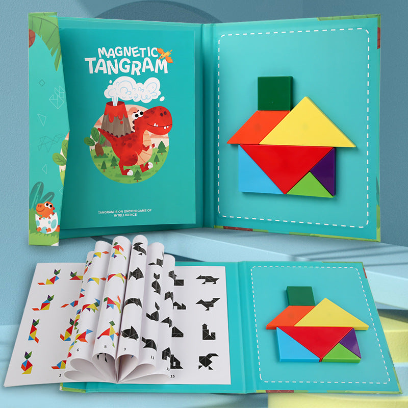 Montessori Speelgoed | Magnetisch Tangram Puzzel | Vanaf 3 jaar