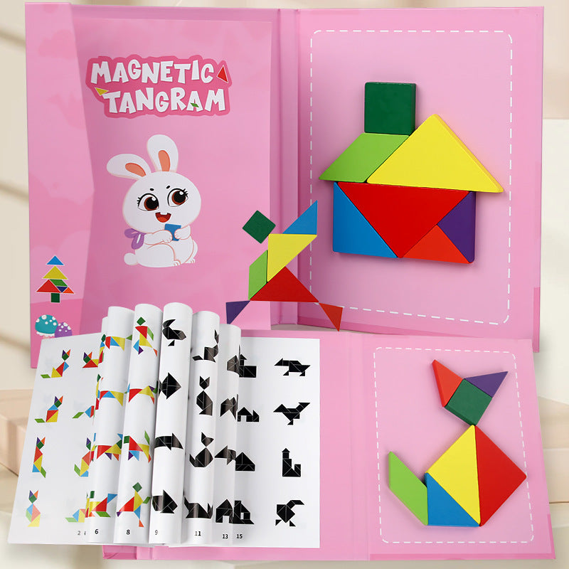 Montessori Speelgoed | Magnetisch Tangram Puzzel | Vanaf 3 jaar