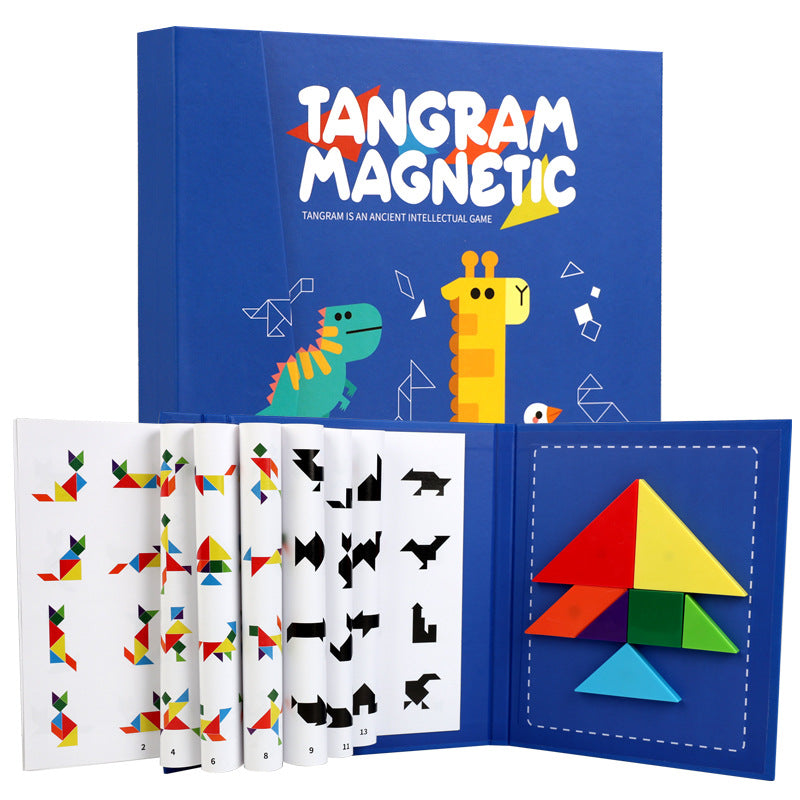 Montessori Speelgoed | Magnetisch Tangram Puzzel | Vanaf 3 jaar