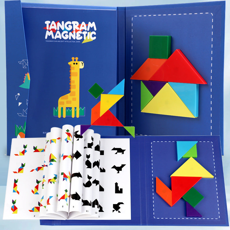 Montessori Speelgoed | Magnetisch Tangram Puzzel | Vanaf 3 jaar