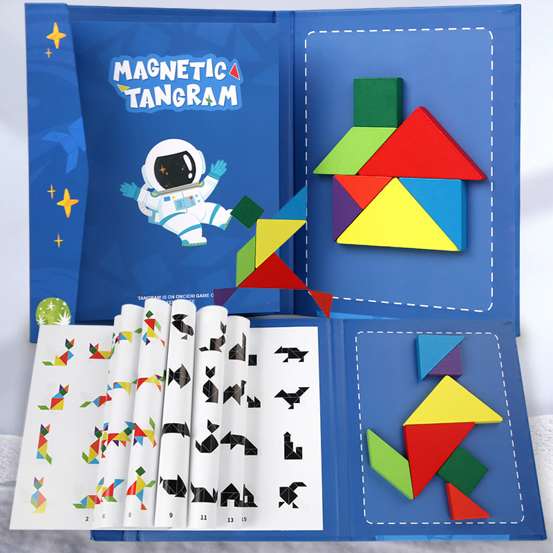 Montessori Speelgoed | Magnetisch Tangram Puzzel | Vanaf 3 jaar