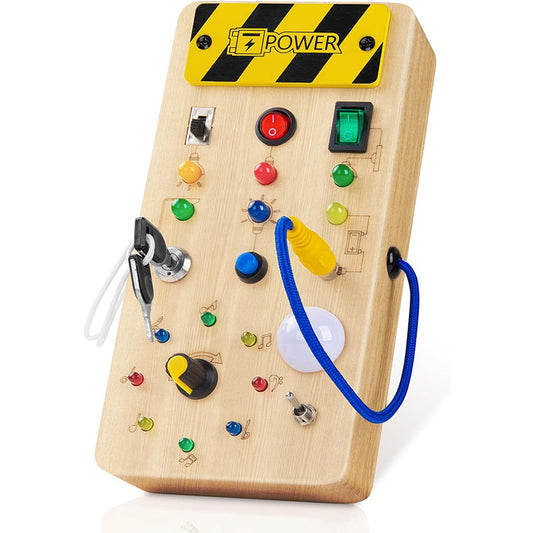 Montessori Activiteitenbord met Licht voor Leren en Sensorische Activiteiten