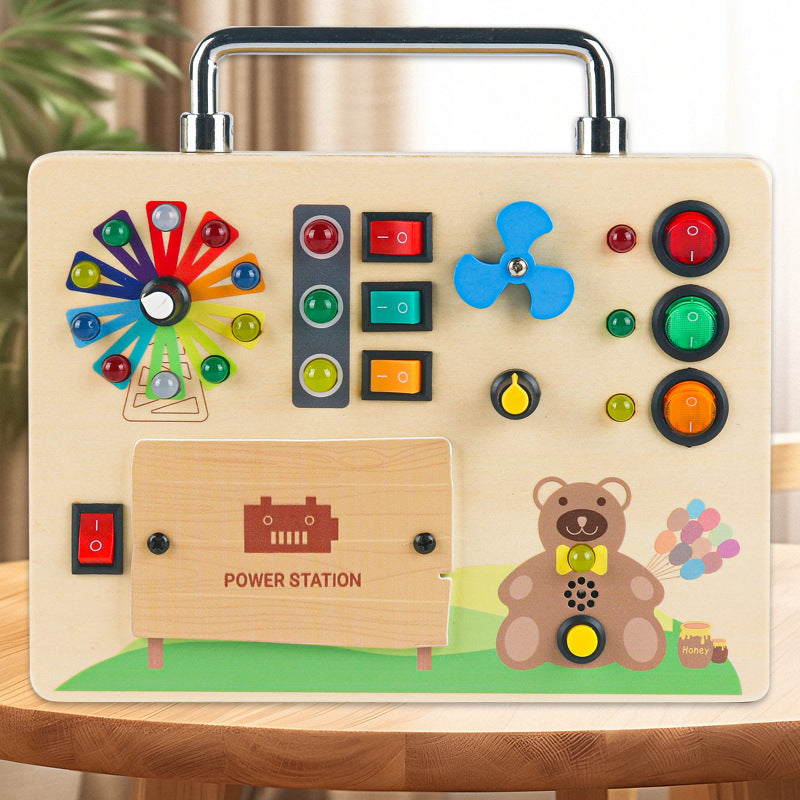Montessori Activiteitenbord met Licht voor Leren en Sensorische Activiteiten