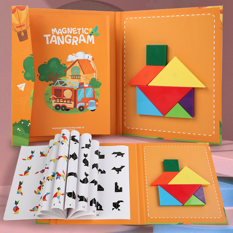 Montessori Speelgoed | Magnetisch Tangram Puzzel | Vanaf 3 jaar