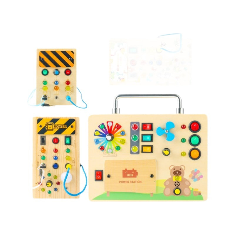 Montessori Activiteitenbord met Licht voor Leren en Sensorische Activiteiten