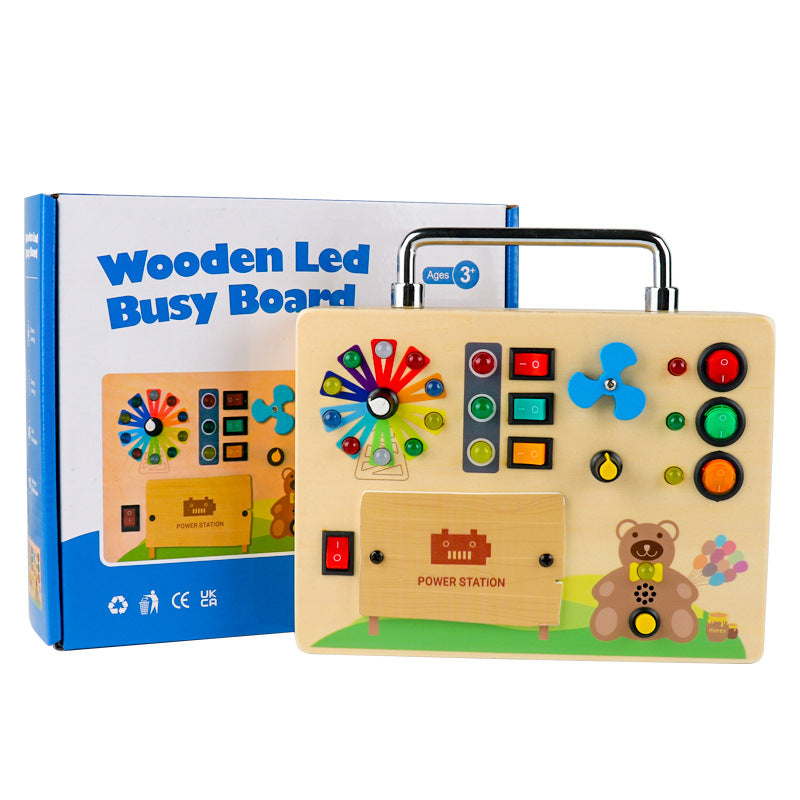 Montessori Activiteitenbord met Licht voor Leren en Sensorische Activiteiten