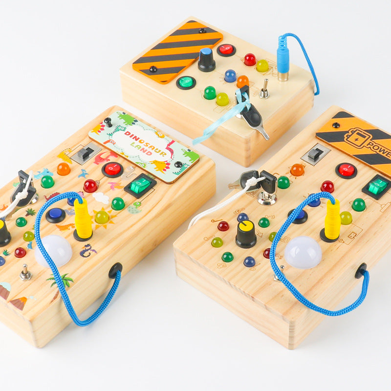 Montessori Activiteitenbord met Licht voor Leren en Sensorische Activiteiten