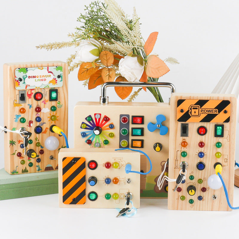 Montessori Activiteitenbord met Licht voor Leren en Sensorische Activiteiten