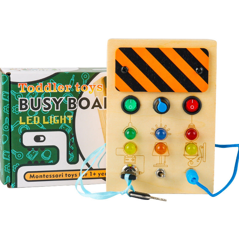 🎁 Montessori Activiteitenbord met Licht voor Leren en Sensorische Activiteiten (100% off)