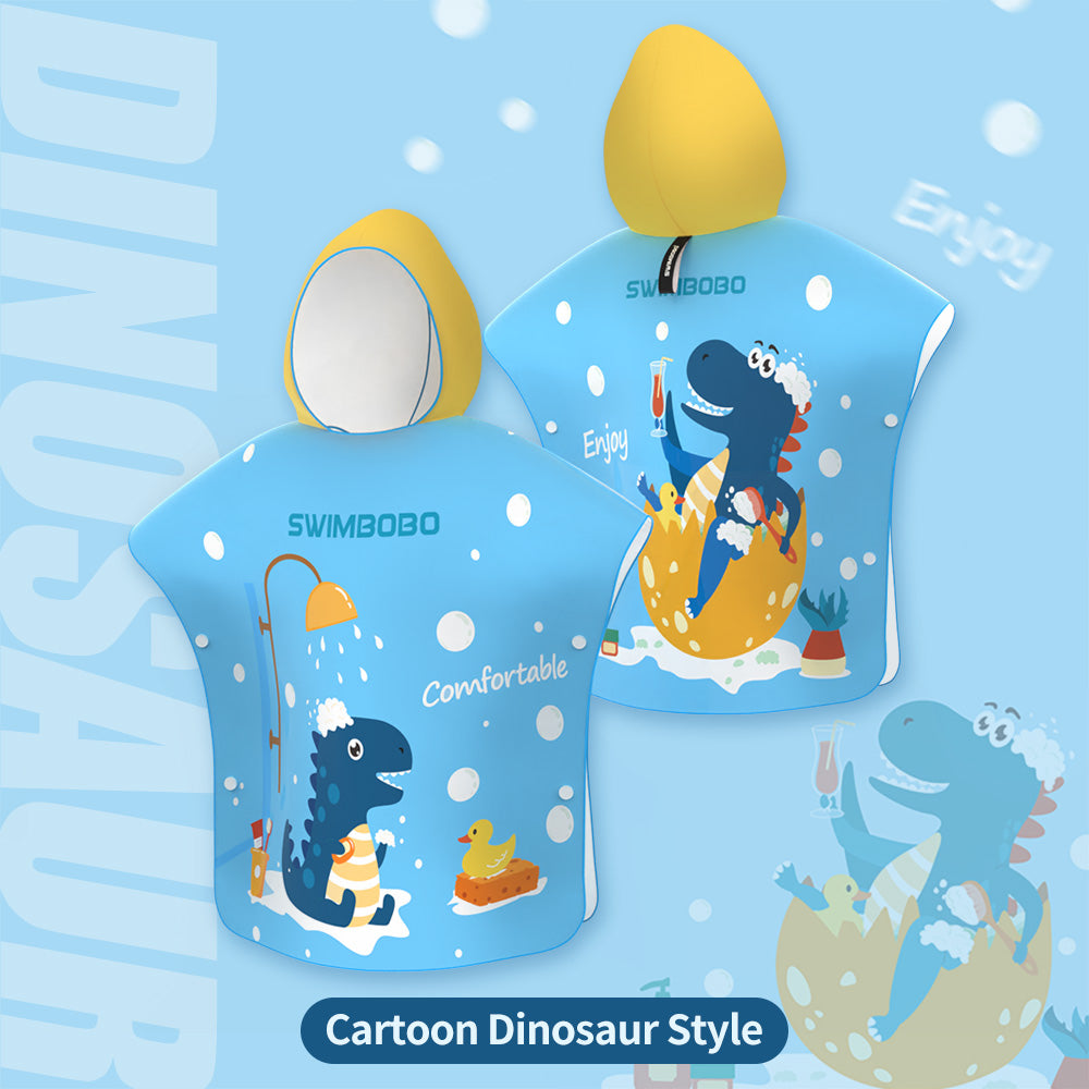 Dino Badjas met Kap voor Kinderen (120-150 cm)
