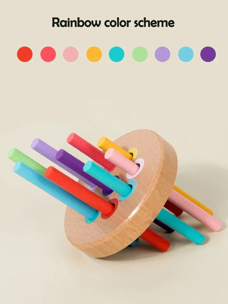 Montessori Houten Speelgoed | Kleursortering & Fijne Motoriek | 1-3 jaar